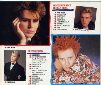 Don't worry; Johnny Rotten was not desirable in the least; he was #2 for "Hairdo From Hell."