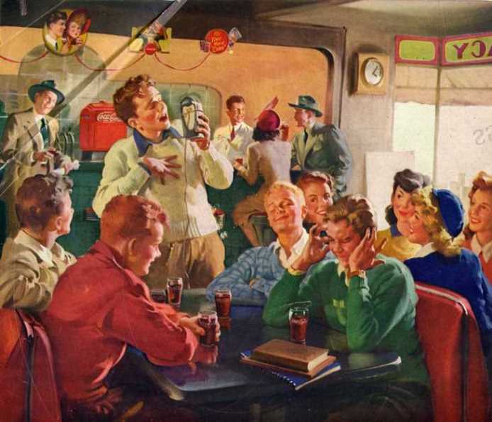 Coke ad, back cover of Life magazine Jan 14, 1946