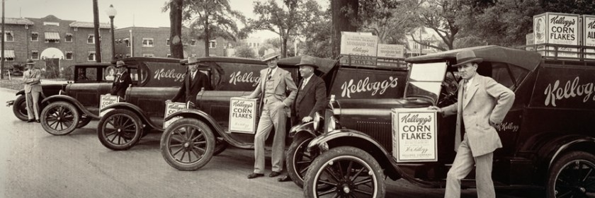 Kellogg's salesman at Root Memorial Square, Houston 1928