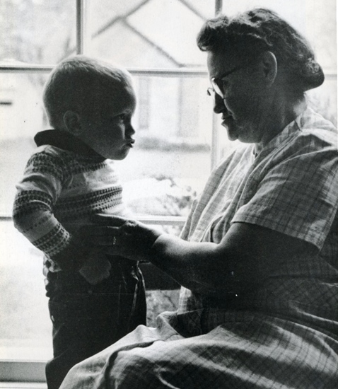 The Joy of Life: Chan Gibson and babysitter